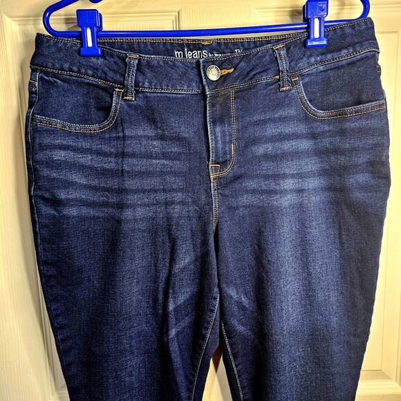 M Jeans by Maurices Mid-Rise Dark Wash Denim – XL-Short, Checkered Flannel Cuff - Picture 4 of 8